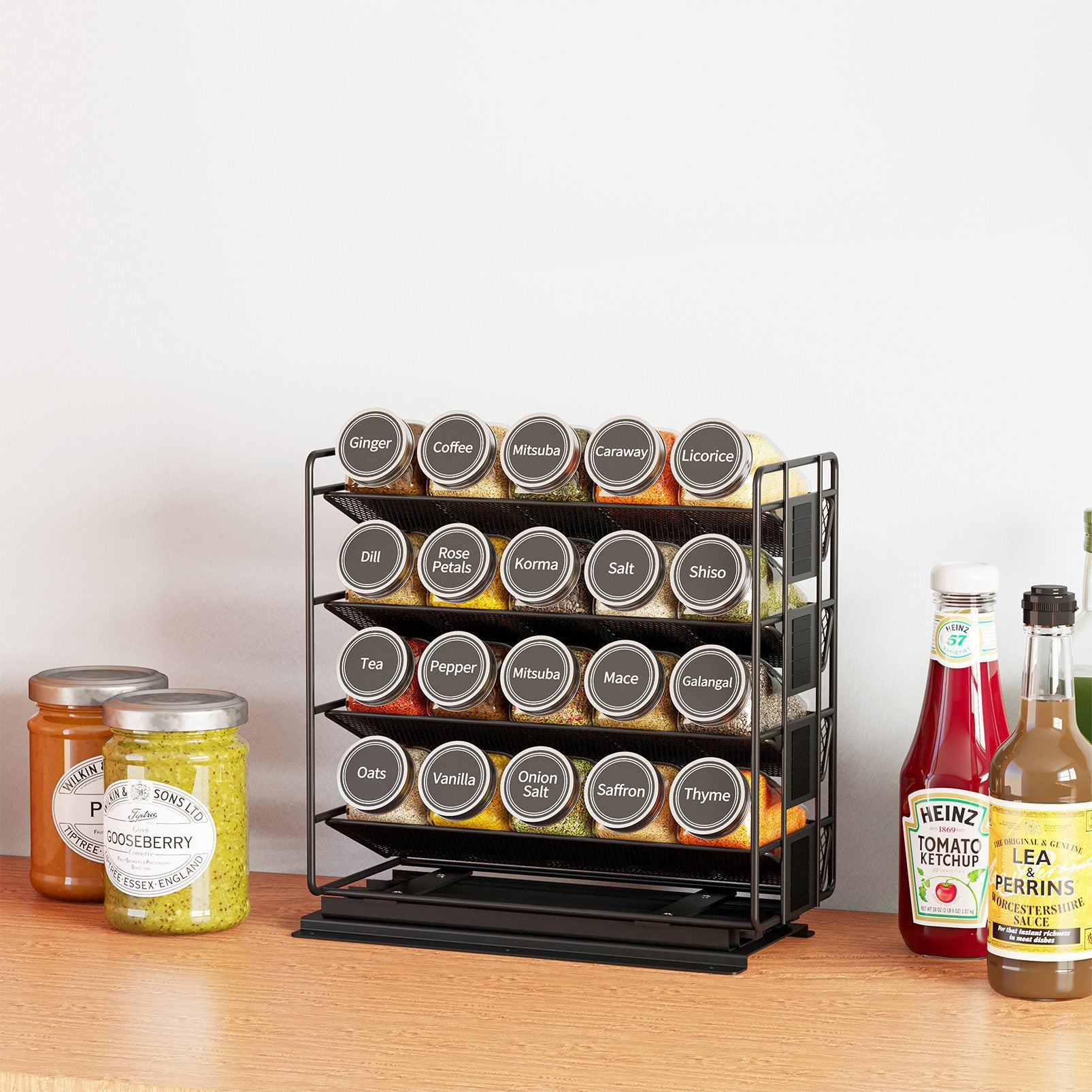 Pull Out Spice Rack Organizer