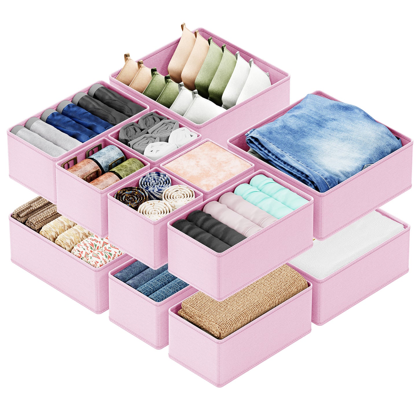 SpaceAid 12 Pack Drawer Organizers for Clothes