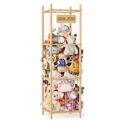 stuffed animal storage wooden stuffed animal zoo organizer