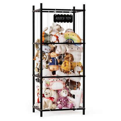 Stuffed Animal Storage Organizer – Large Wooden Stuffed Animal Zoo