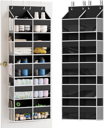 SpaceAid Extra Large Over The Door Organizer with 10 Large Pockets and 10 Mesh Side Pockets