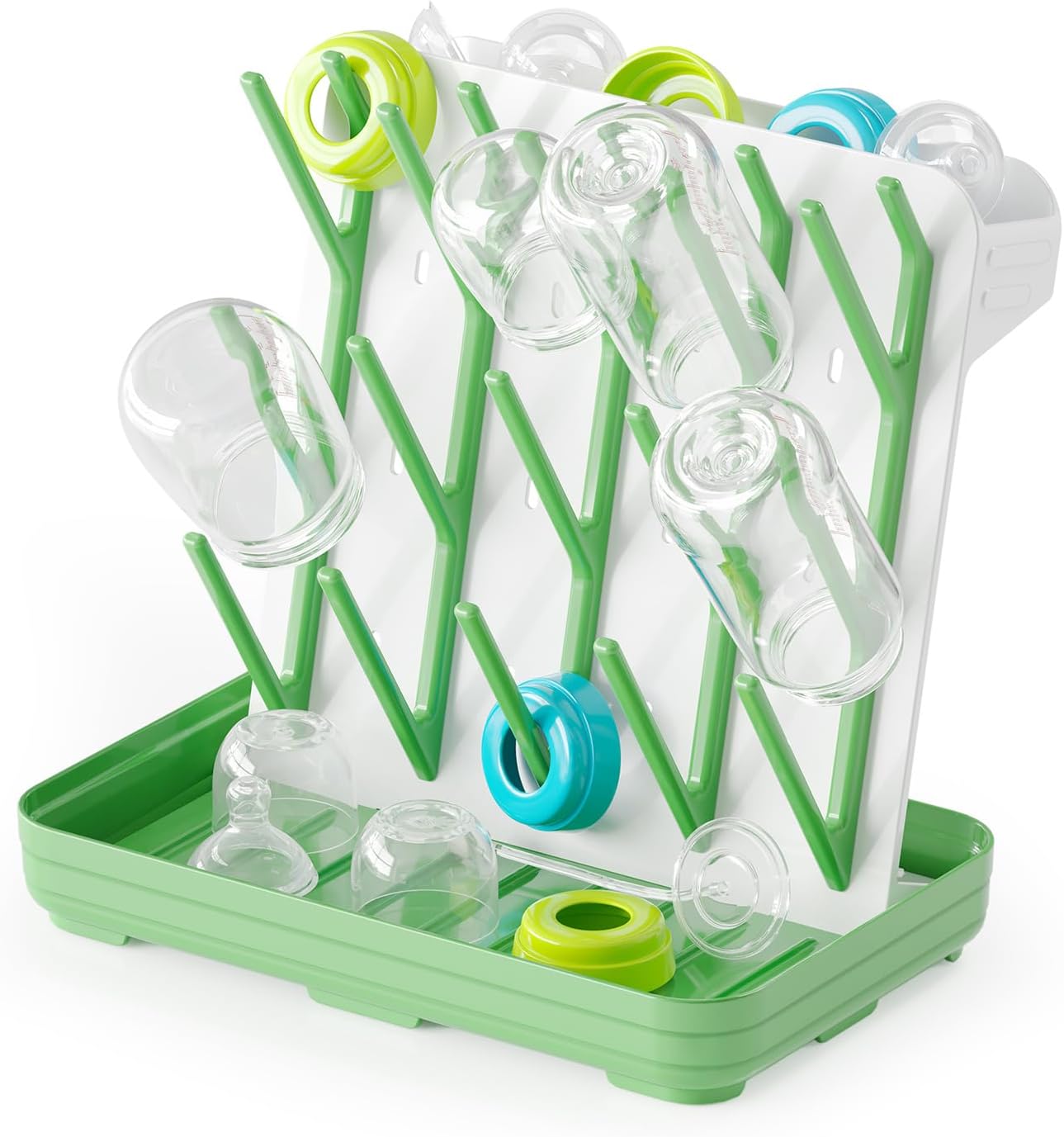 Bottle Drying Rack Green