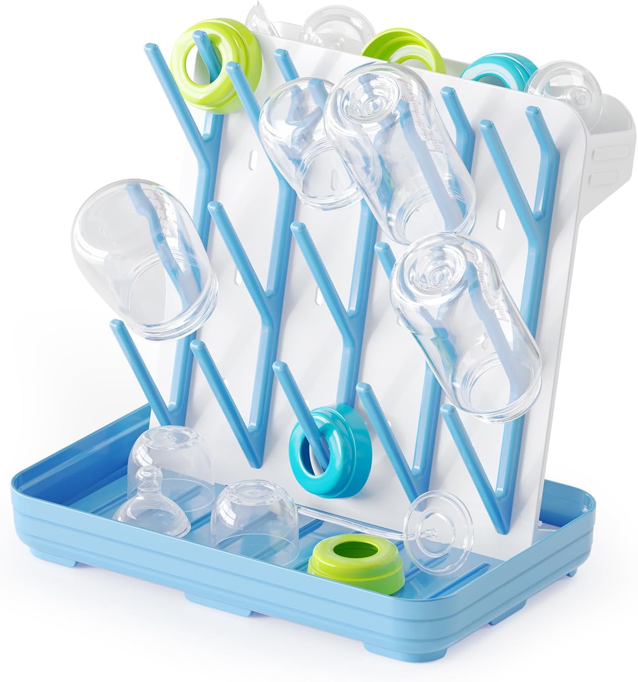 Bottle Drying Rack Blue