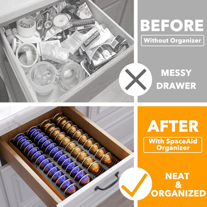 Bamboo Coffee Pod Holder for Nespresso Vertuo Capsule