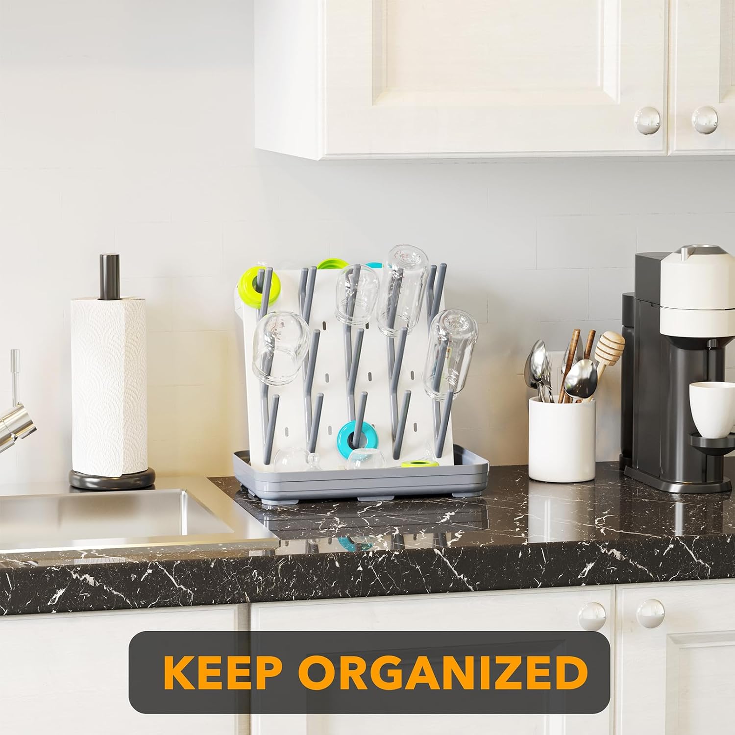 Bottle Drying Rack Gray