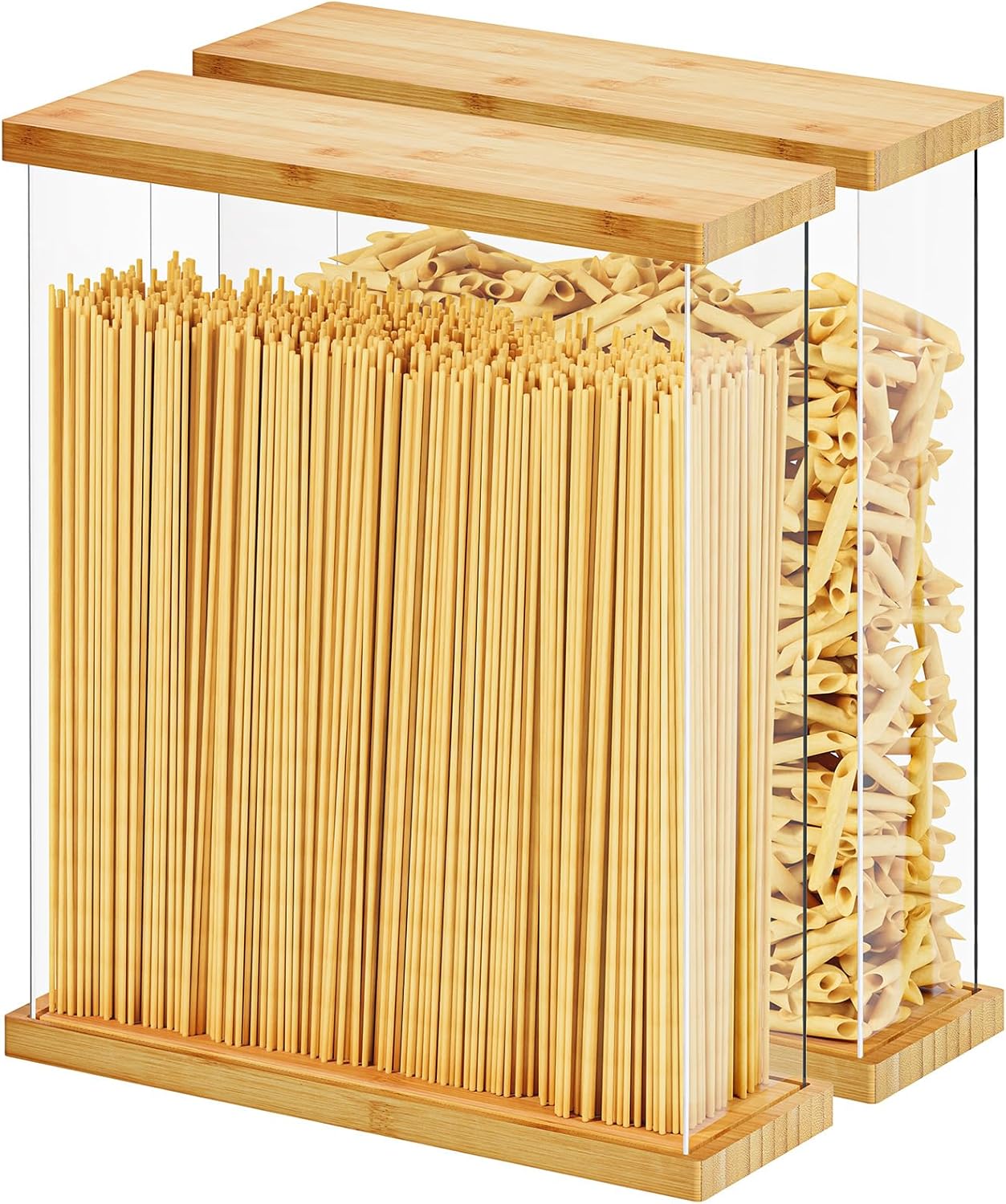 Bamboo Food Storage Containers with Airtight Lids