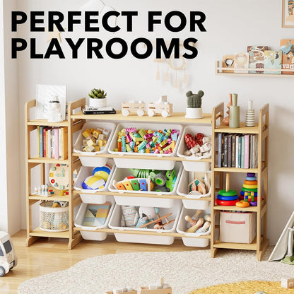 Large Toy Storage Organizer 9 Shelves 9 Bins