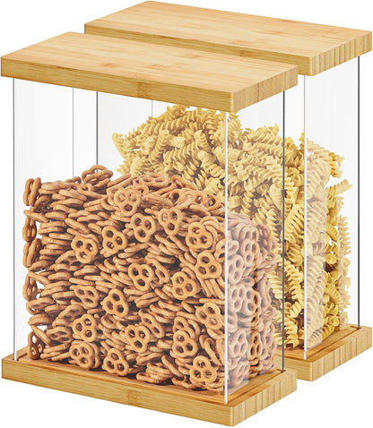 Bamboo Food Storage Containers with Airtight Lids