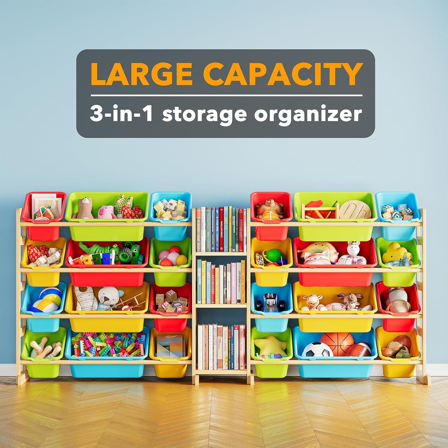 Kids Toy Storage Bins Organizer