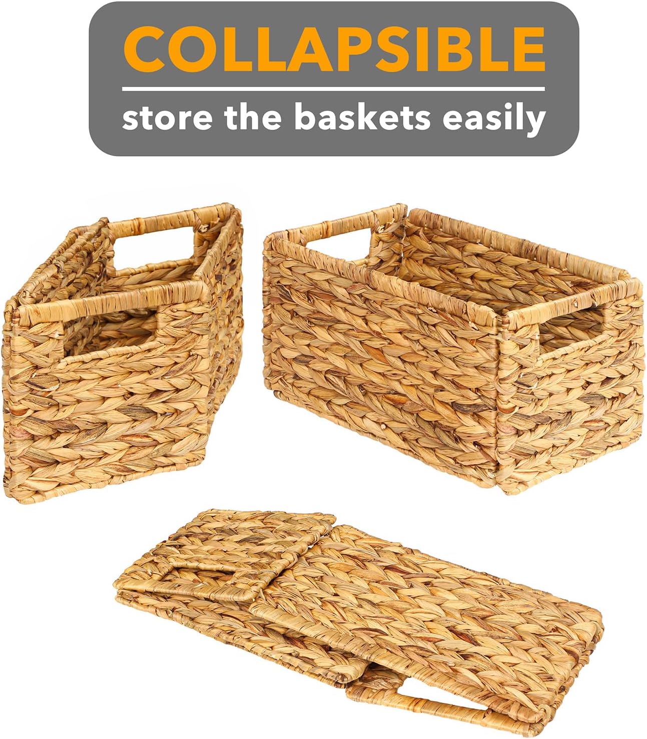 6-Pack Rattan Baskets 