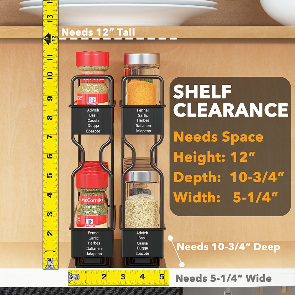 Pull Out Cabinet Drawer Organizer, Upperslide Cabinet Pullouts Double Pull  Out Spice Rack Small US 303DS FREE SHIPPING 