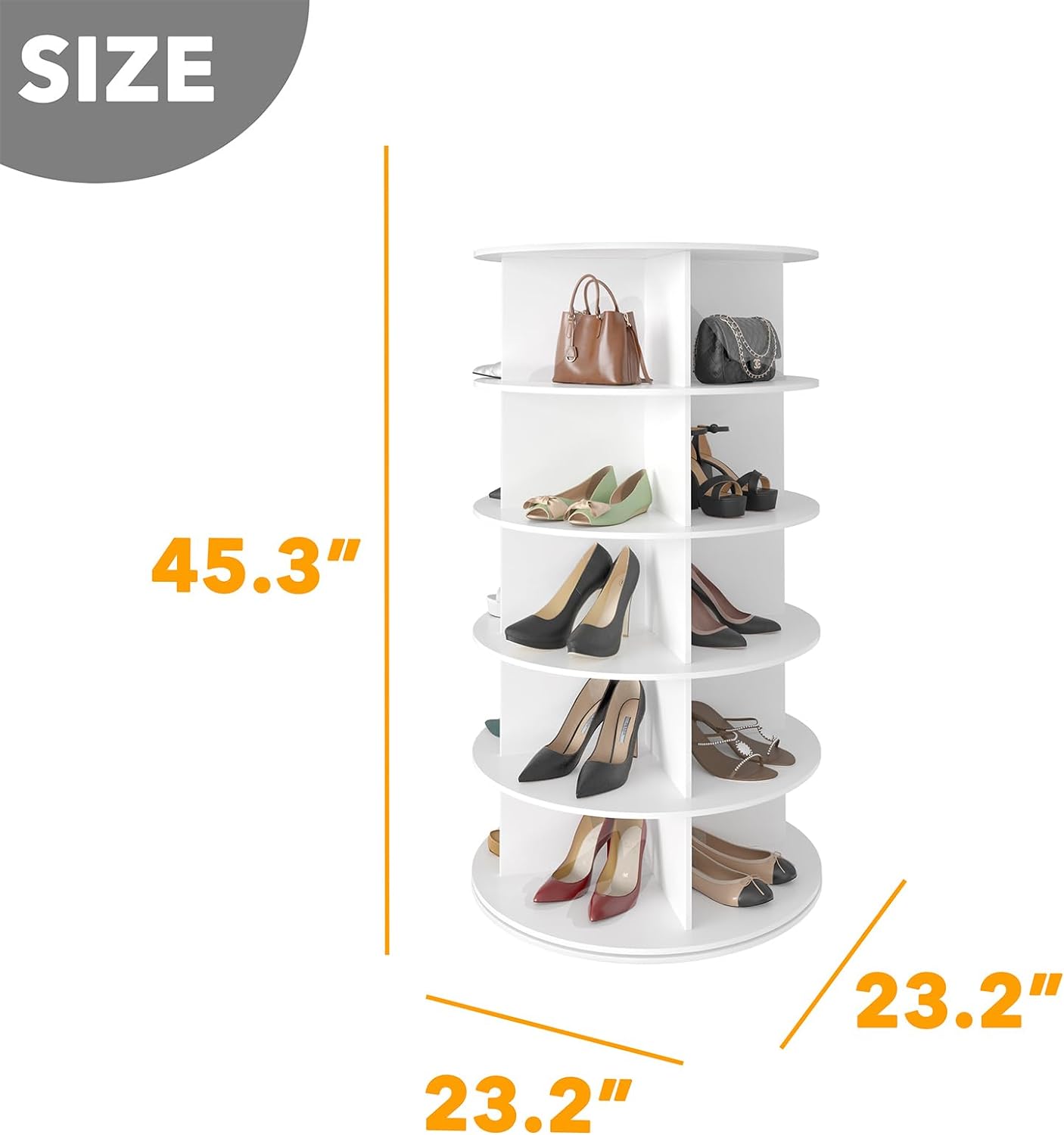 Spinning Shoe Rack