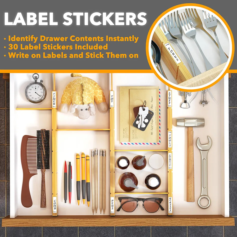 SpaceAid Bamboo Drawer Dividers … curated on LTK
