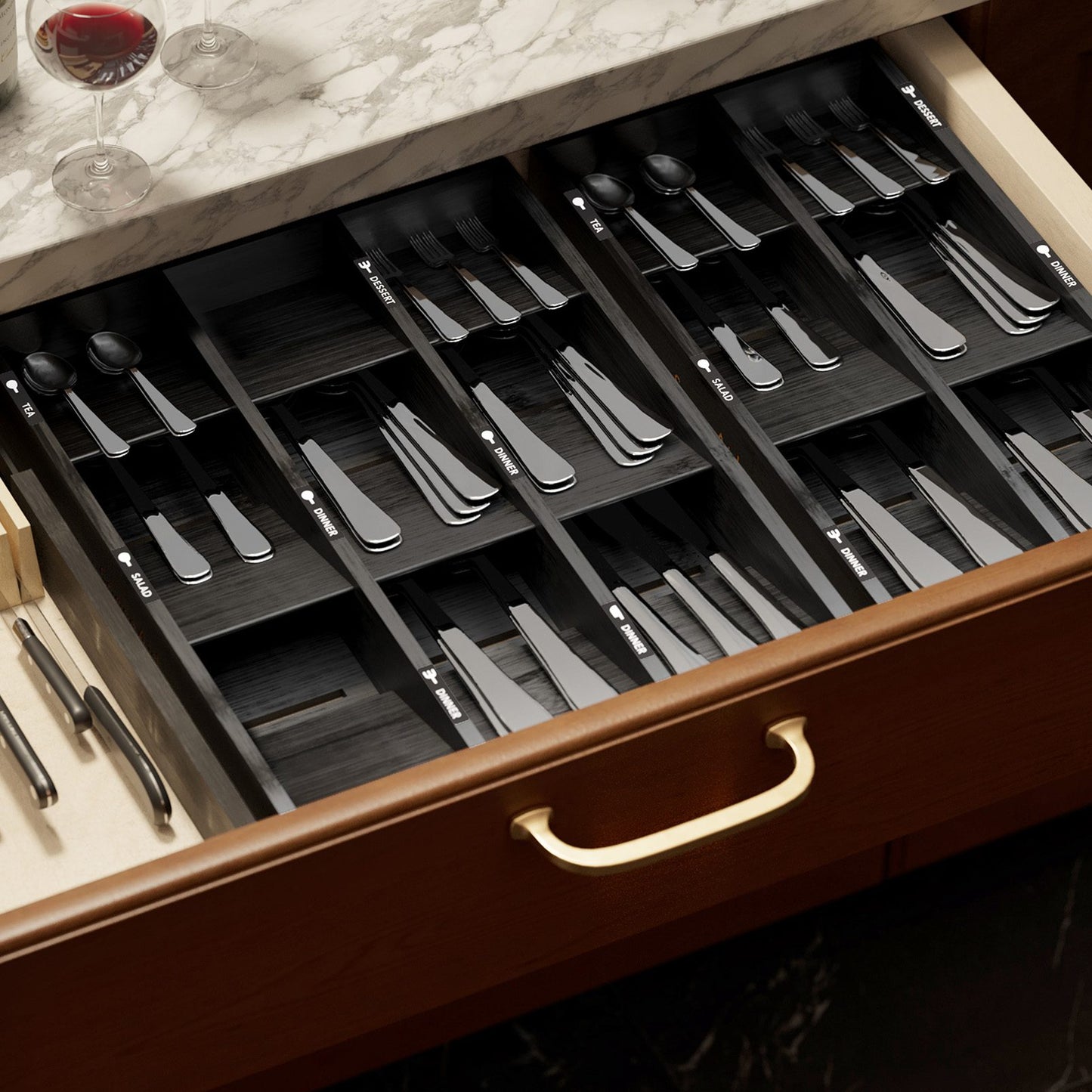 kitchen utensil drawer organizer
