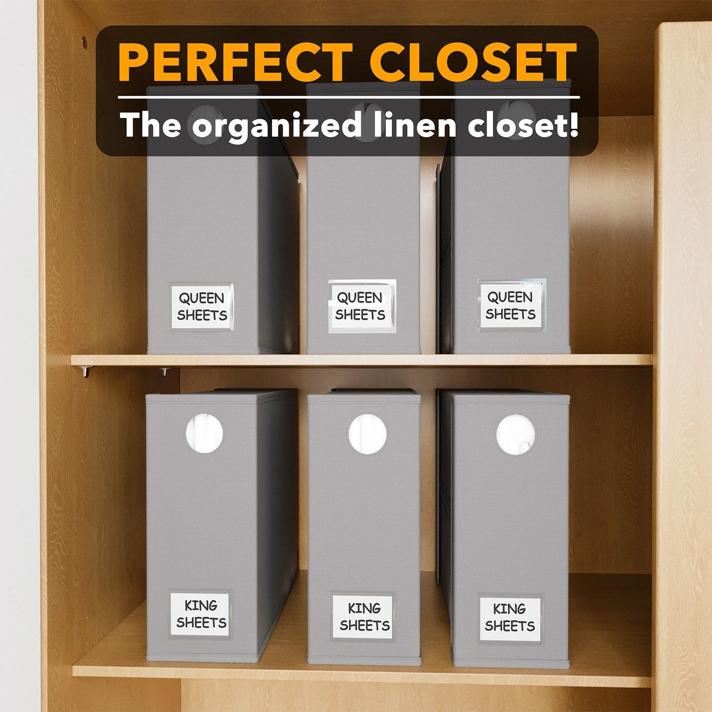 Bed sheet organizer for closet