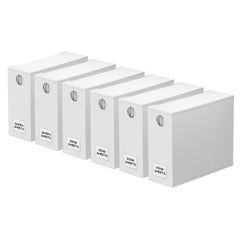 SpaceAid 6 Pack Bed Sheet Storage Organizer Set, White