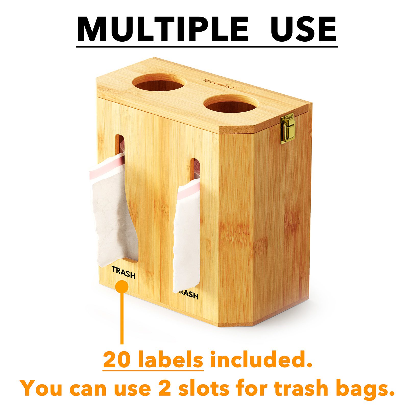 Green Trash Bags Storage Box Large Capacity Grocery Bag Holder Garbage Bag  Dispenser Bathroom – the best products in the Joom Geek online store